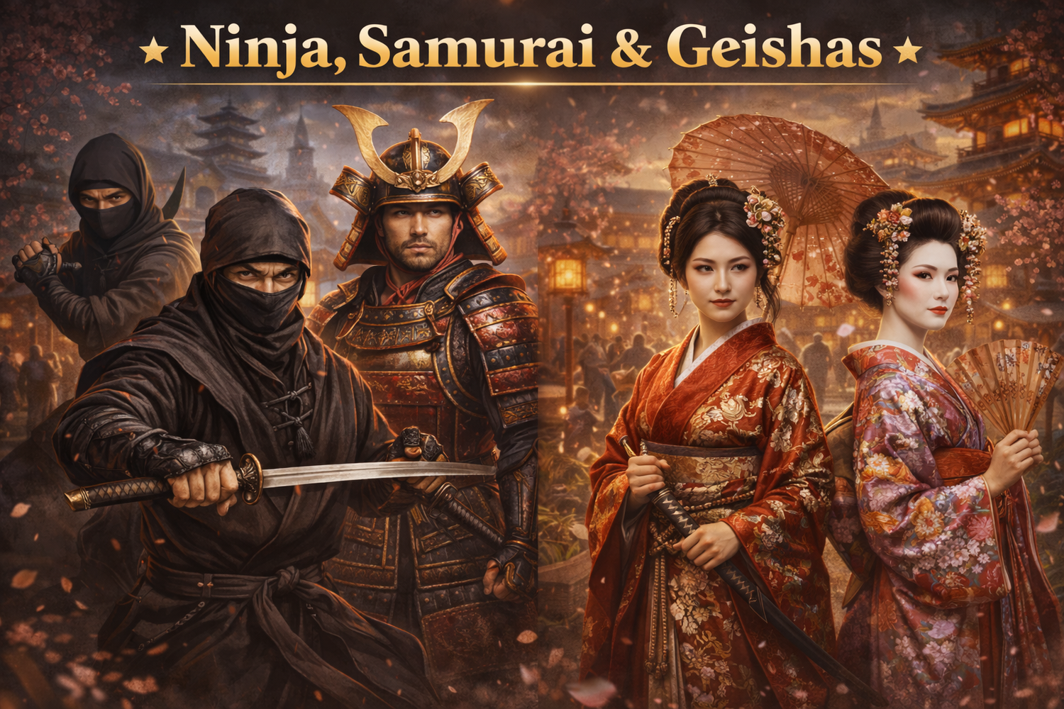 Ninja, Samurai und Geishas - Fasnacht24.ch