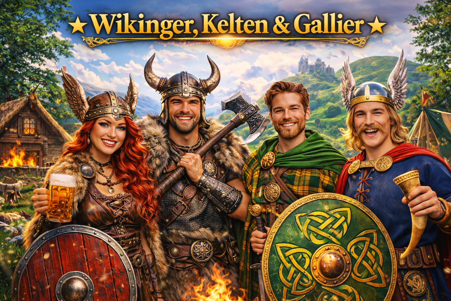 Wikinger, Kelten und Gallier
