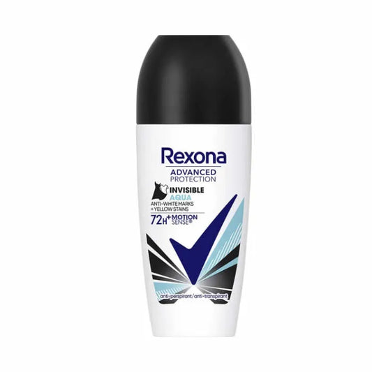 REXONA REXONA Deodorant Roll-On Advanced Protection Invisible Aqua 72h 50 ml