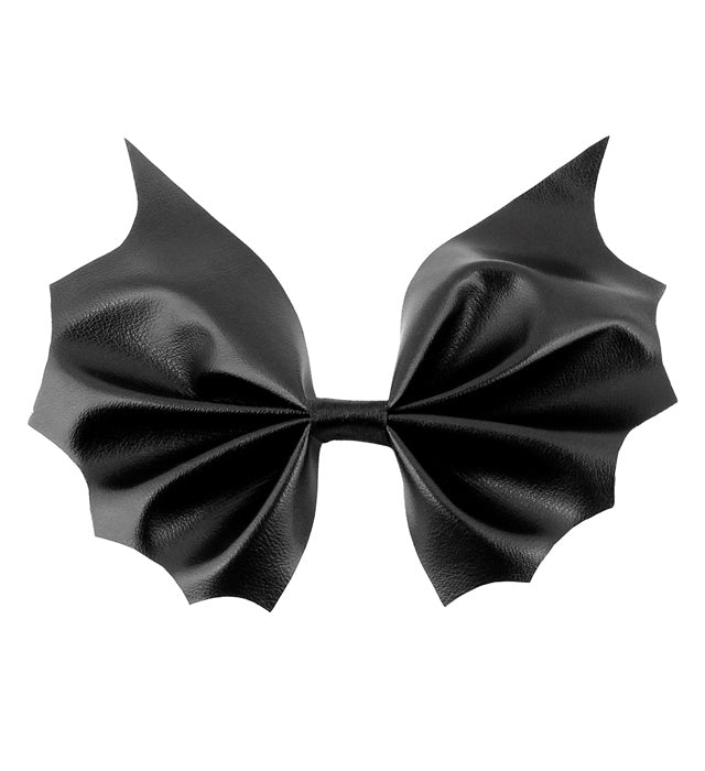 Schwarze Fledermaus Fliege als Kostümaccessoire für Fasnacht