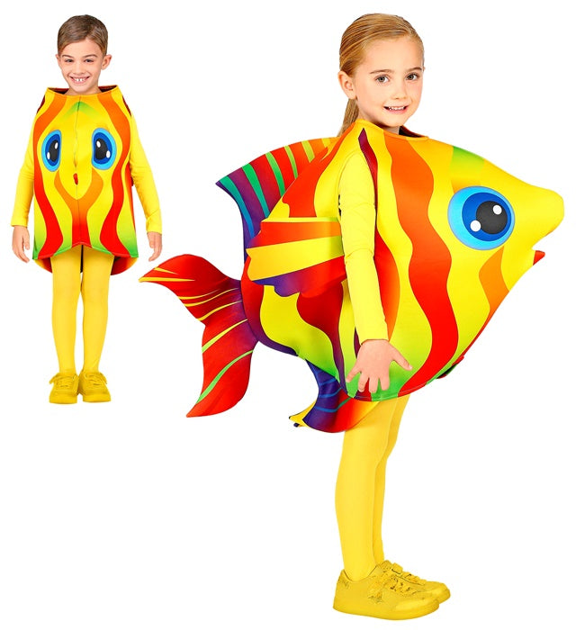 Fasnacht Tropenfisch-Kostüm bunt und bequem für Karneval