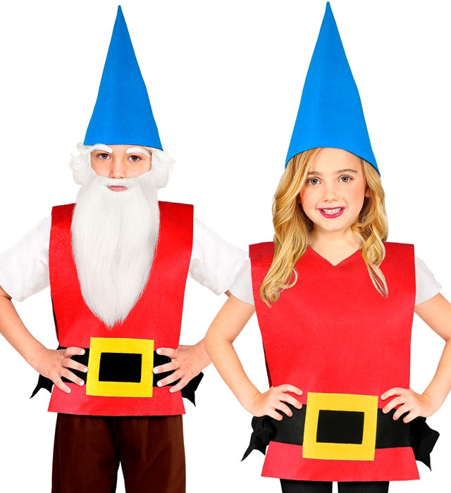 Kinderkostüm Zwerg mit Weste, Gürtel und Hut für Fasnacht und Karneval