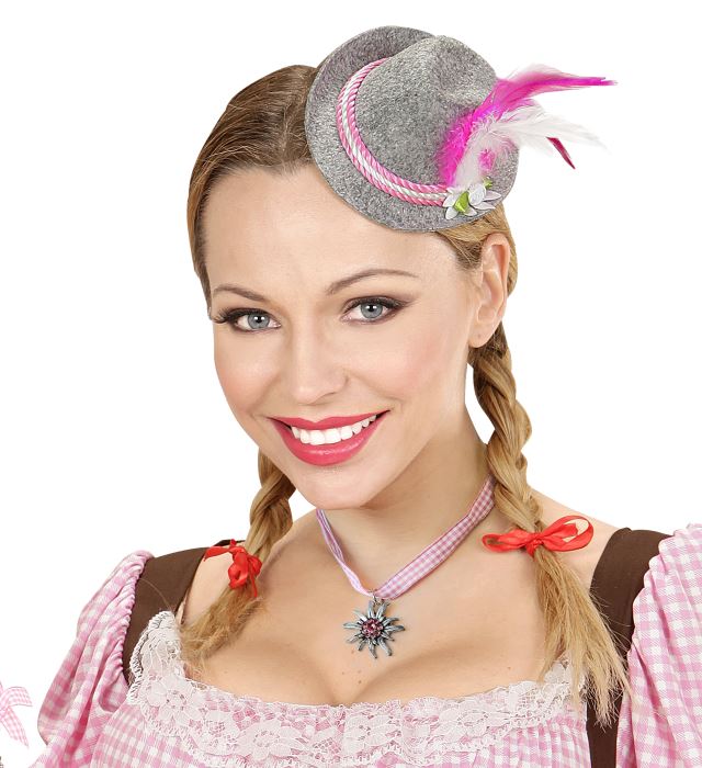 Bayerin Set mit Minihut und Kette – traditionelle Fasnachtsaccessoires