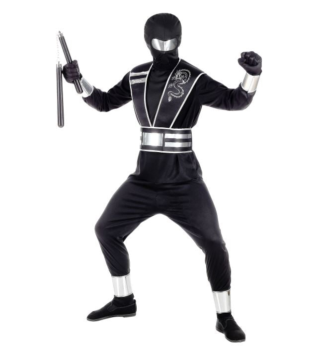 SPIEGELNINJA Kostüm-Set mit Maske und Rüstung für Fasnacht und Karneval