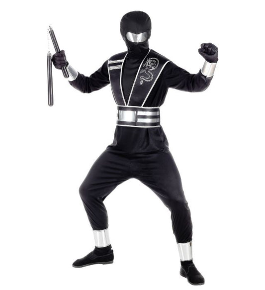 SPIEGELNINJA Kostüm-Set mit Maske und Rüstung für Fasnacht und Karneval