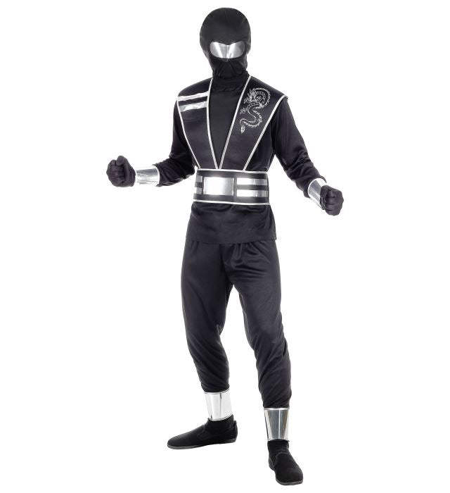 SPIEGELNINJA Kostüm-Set mit Maske und Rüstung für Fasnacht und Karneval