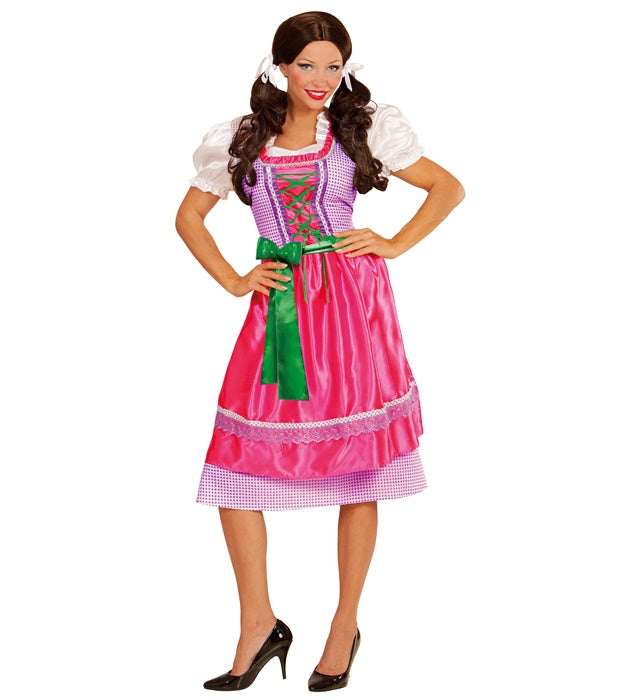 Traditionelles Dirndl Kleid mit passender Schürze für Fasnacht