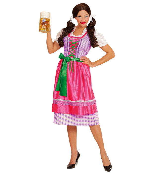 Traditionelles Dirndl Kleid mit passender Schürze für Fasnacht
