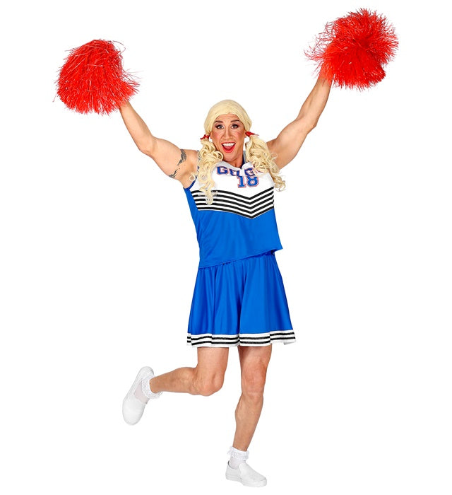 Cheerleader Kostüm bestehend aus Oberteil und Rock in sportlichem Design