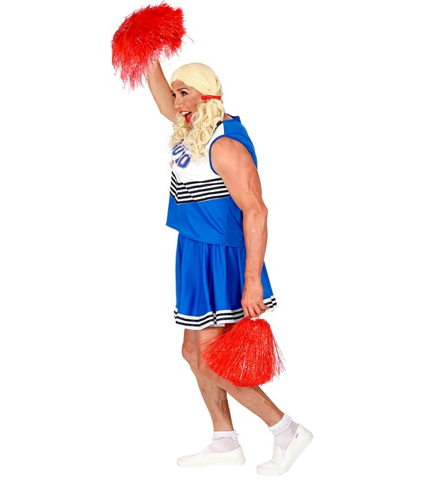 Cheerleader Kostüm bestehend aus Oberteil und Rock in sportlichem Design