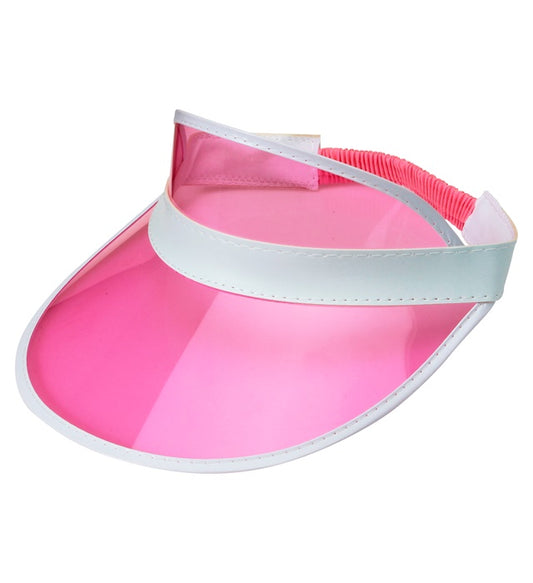 PINKE 80er JAHRE SONNENKAPPE