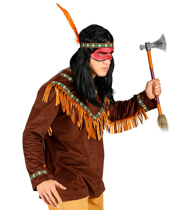 Indianer-Oberteil mit Stirnband und Feder für Fasnacht