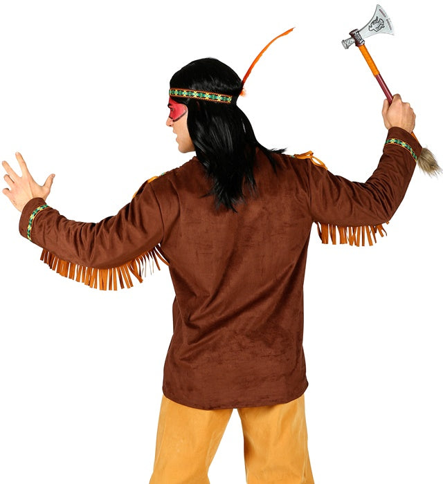 Indianer-Oberteil mit Stirnband und Feder für Fasnacht