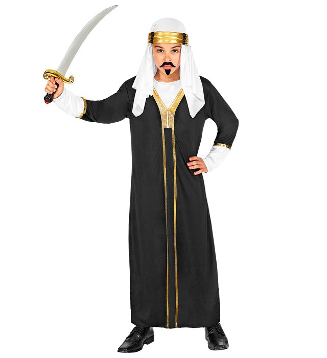Sultan Kostüm bestehend aus Tunika, Robe und Turban für Fasnacht und Karneval