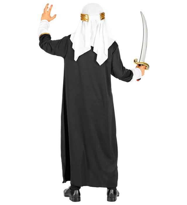 Sultan Kostüm bestehend aus Tunika, Robe und Turban für Fasnacht und Karneval