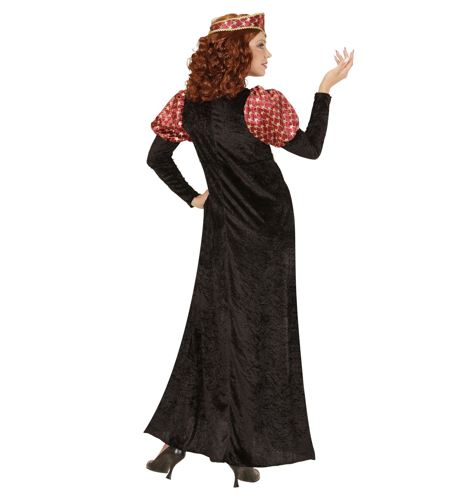 FAIR MAIDEN Kostüm mit Kleid und Kopfbedeckung für Fasnacht