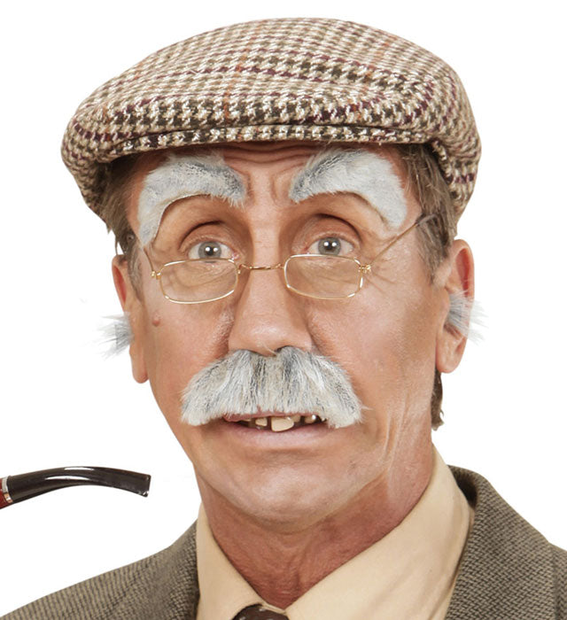 Set mit künstlichen Nasen- und Ohrenhaaren für Fasnacht und Karneval