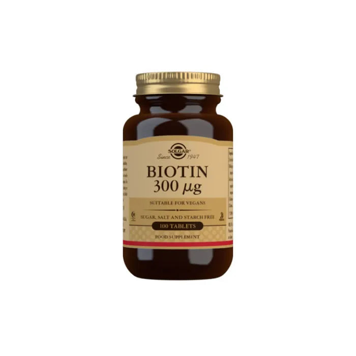 SOLGAR SOLGAR Biotin 300 µg Tabletten 100 Stück Nahrungsergänzungsmittel Kosmetik