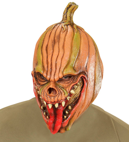 3/4 Maske Teufelskürbis Halloween Kostüm