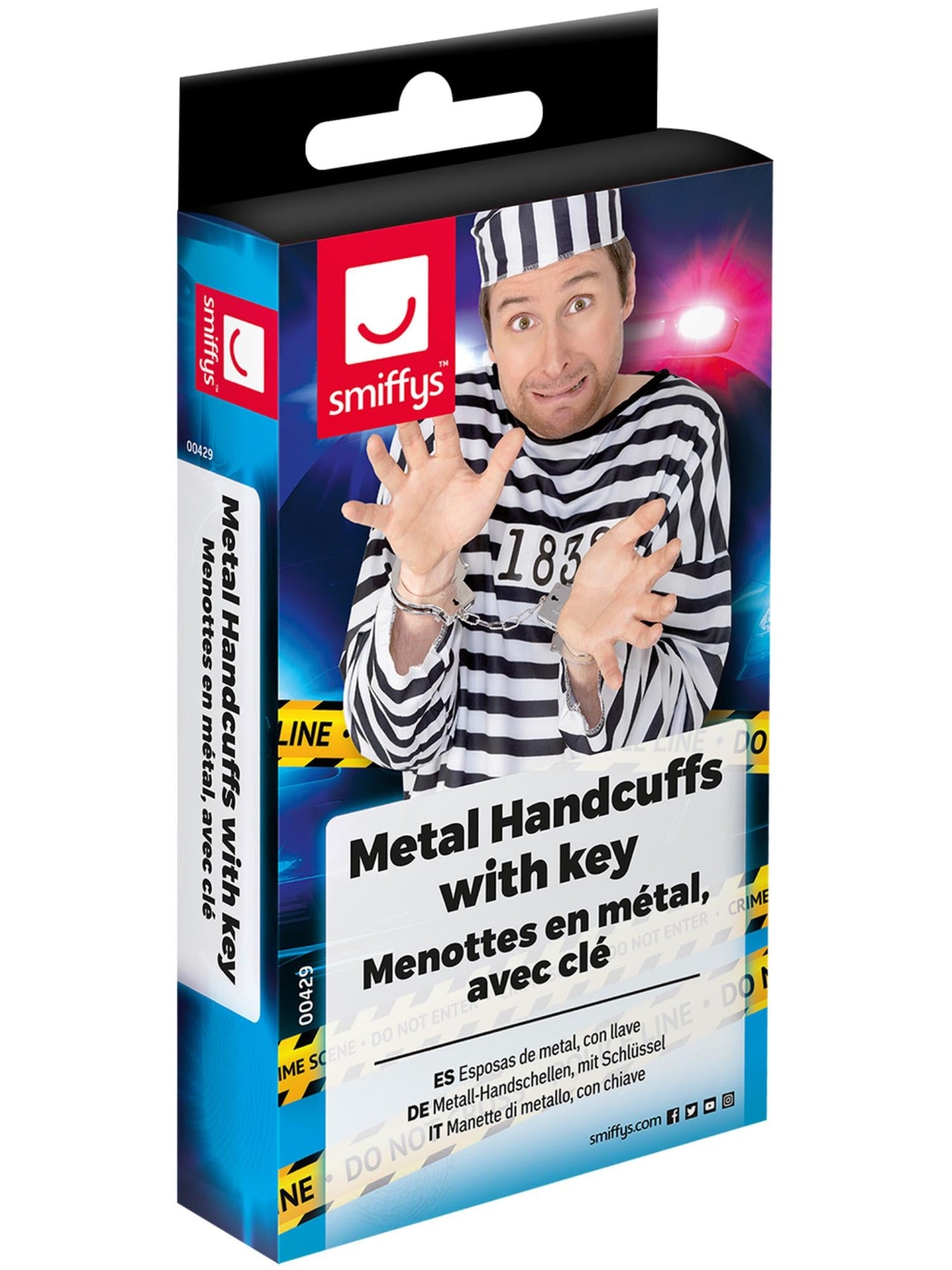 Smiffys HALLACESSO Metal Handcuffs für Unisex