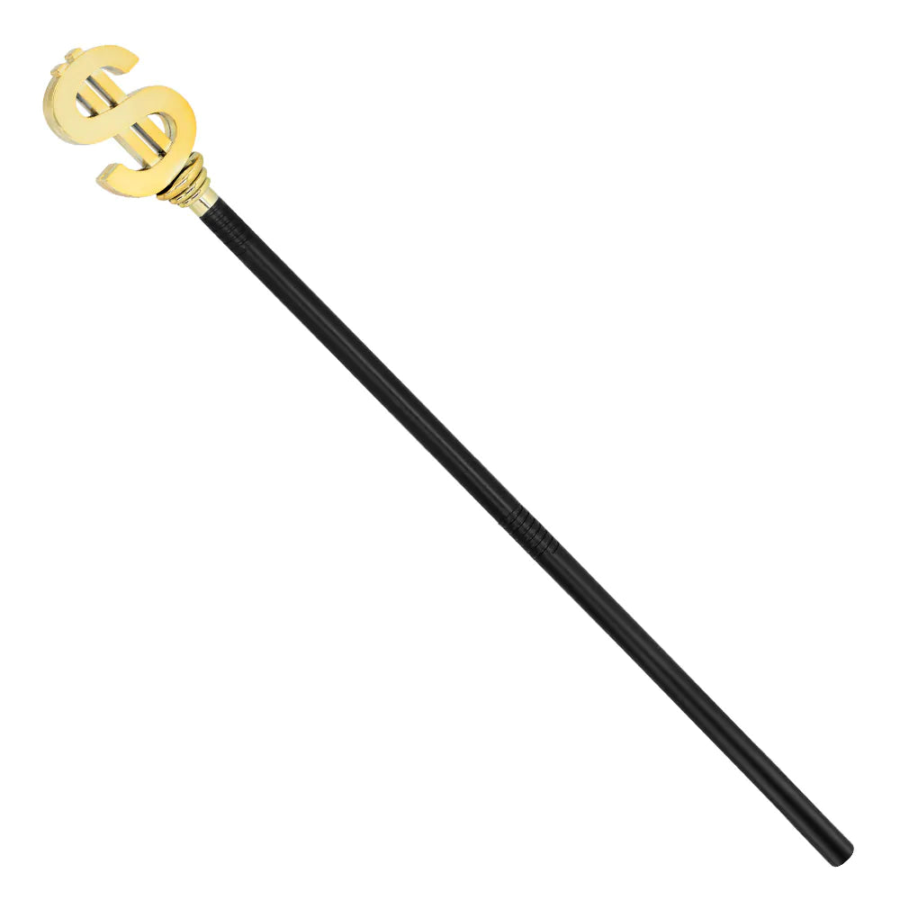 Boland Zuhälter Pimp Spazierstock Dollar 3-teilig 76 cm – Detailansicht