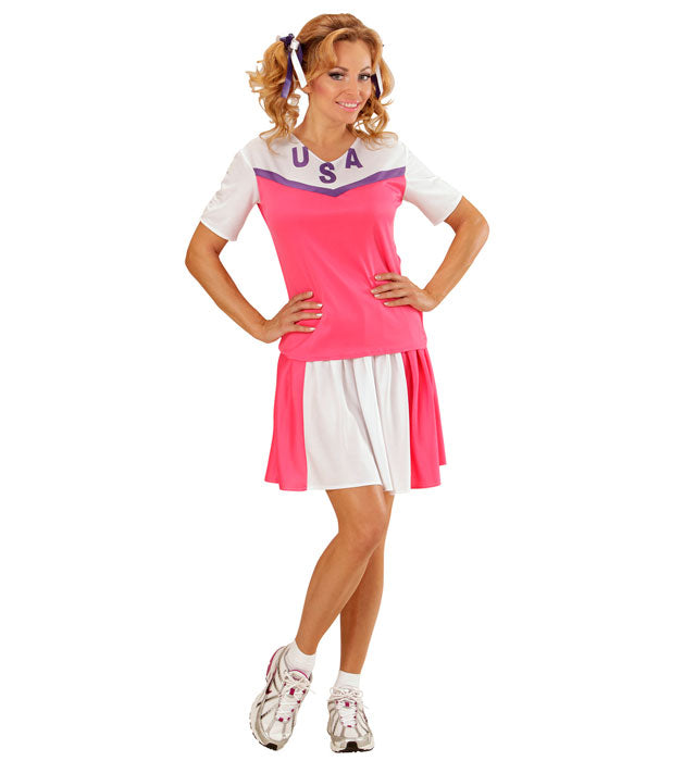 Cheerleader Kostüm Set mit Oberteil und Rock für Fasnacht und Karneval