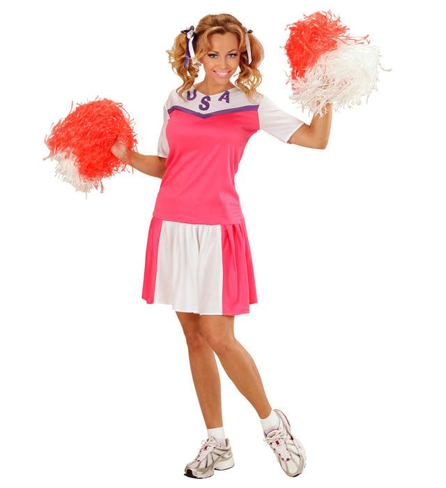 Cheerleader Kostüm Set mit Oberteil und Rock für Fasnacht und Karneval