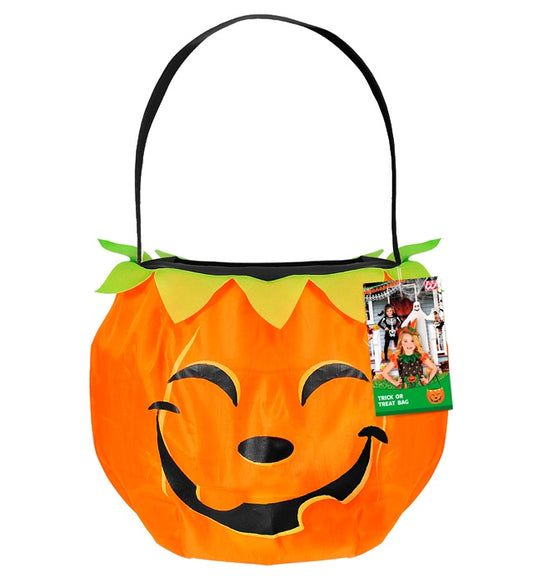 Süßes oder Saures Tasche in Kürbisform für Halloween und Fasnacht