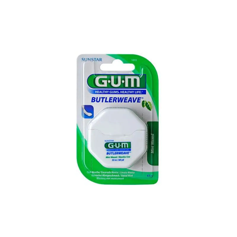GUM GUM Butlerweave Wax und Menthol Zahnseide Floss für gründliche Reinigung Kosmetik