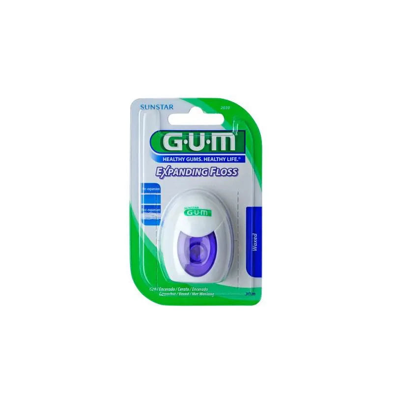 GUM GUM Expanding Floss Zahnseide 30 m dehnbar für gründliche Reinigung Kosmetik
