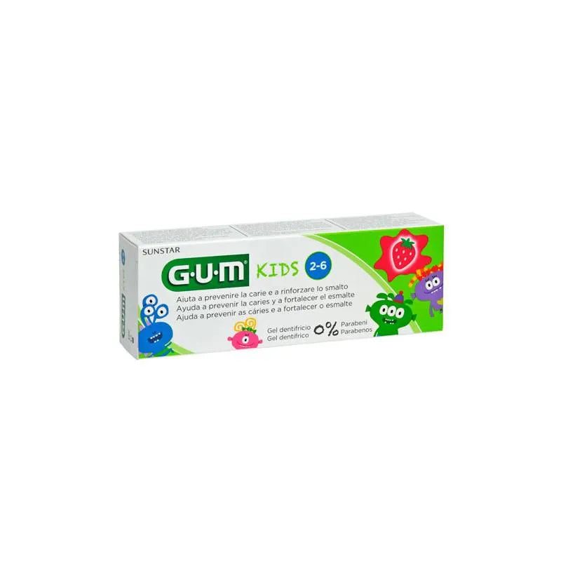 GUM GUM Kinderzahnpasta Erdbeere 50 ml Kinderzahnpflege Zahnpasta Kosmetik