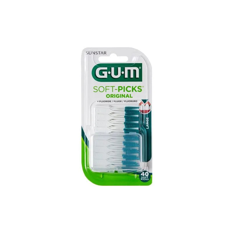 GUM GUM Soft Picks Large 634 Interdentalbürsten 40 Stück Sonnenpflege