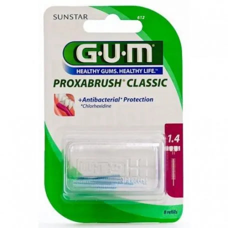 GUM GUM Proxabrush Ersatzbürsten Zylindrisch mit Chlorhexidin 6 Stück Kosmetik