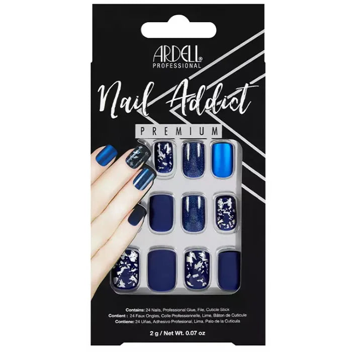 ARDELL ARDELL Nail Addict Matt Blaue Künstliche Fingernägel False Nails Nagelpflege