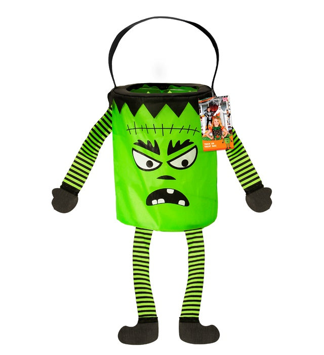 Halloween Tasche mit Monster-Gesicht für Süßes oder Saures
