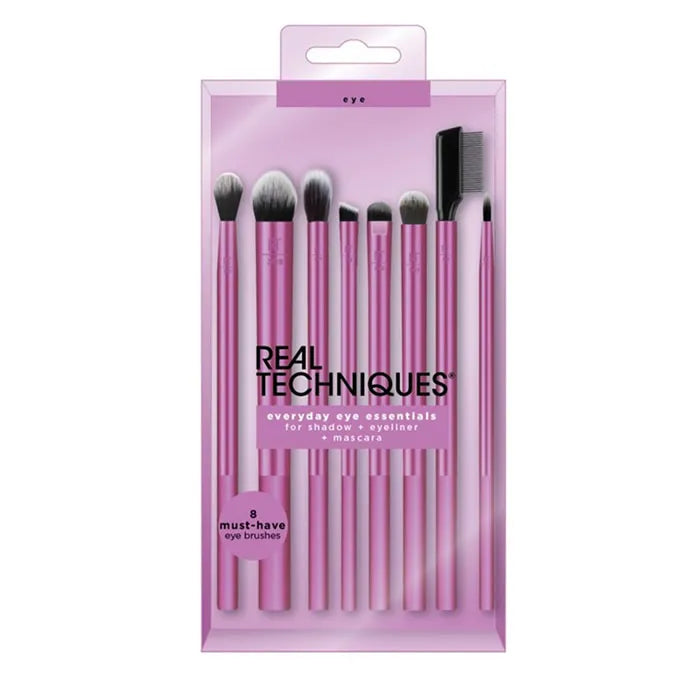 REAL TECHNIQUES Real Techniques Everyday Eye Essentials Set 8-teilig Pinselset für Augen Make-up Kosmetik