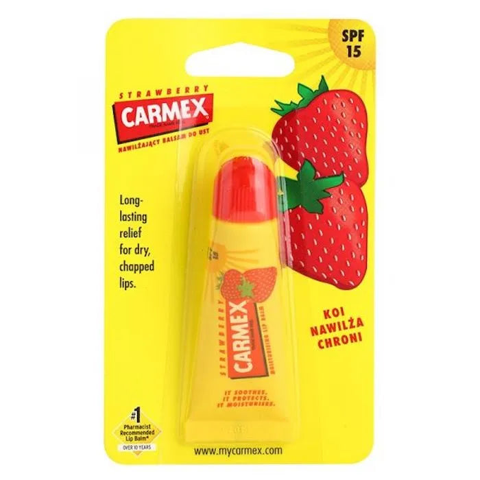 CARMEX CARMEX Erdbeer-Lippenstift 4,25 g Lippenpflege mit Erdbeergeschmack