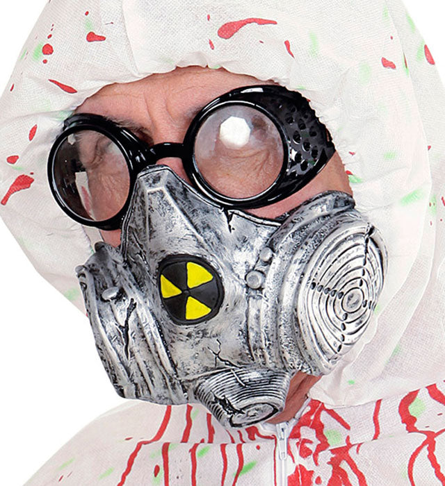 Detailgetreue Gasmaske als Kostümzubehör für Fasnacht und Halloween