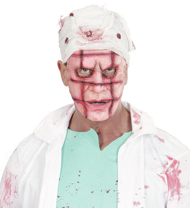 Maske mit realistischen Narben für Halloween und Fasnacht