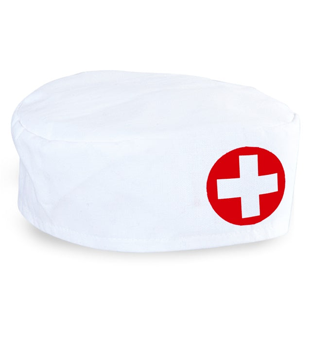 Klassische Krankenschwester Haube als Kostümzubehör für Fasnacht und Karneval