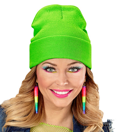 Beanie Mütze in Neon Grün