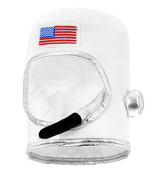 Astronautenhelm in realistischer Optik für Fasnacht und Mottoparty