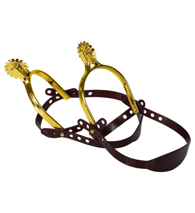 Goldene Sporen als Western-Accessoire für Fasnacht