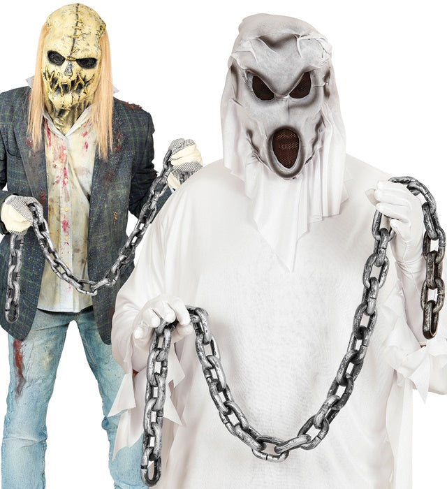 Lange Kette 155 cm als Kostümaccessoire für Fasnacht und Halloween