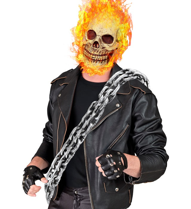 Lange Kette 155 cm als Kostümaccessoire für Fasnacht und Halloween