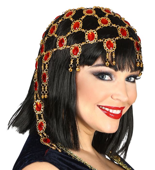 Deluxe Edelstein Kopfschmuck mit funkelnden Steinen, Fasnacht Accessoire