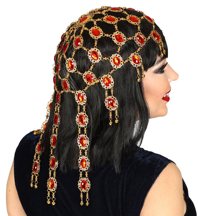 Deluxe Edelstein Kopfschmuck mit funkelnden Steinen, Fasnacht Accessoire