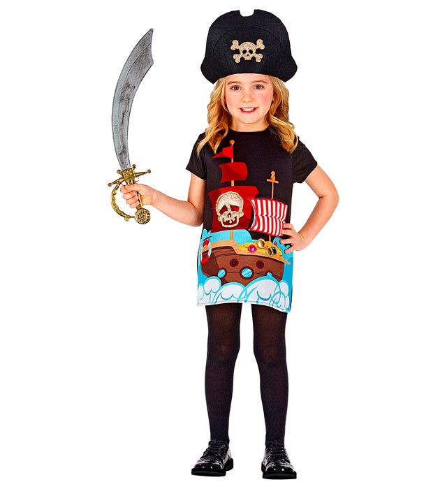 Piratenkapitän-Hut im klassischen Dreispitz-Design für Fasnacht und Karneval