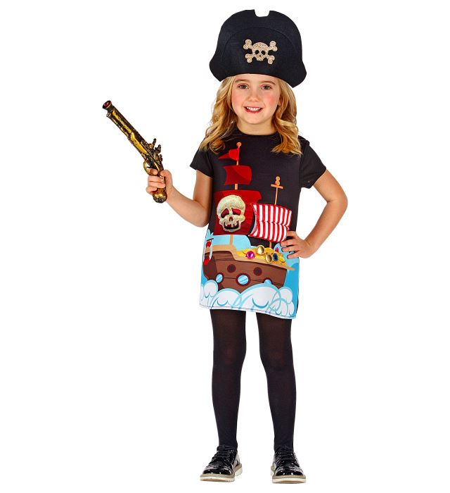Piratenkapitän-Hut im klassischen Dreispitz-Design für Fasnacht und Karneval