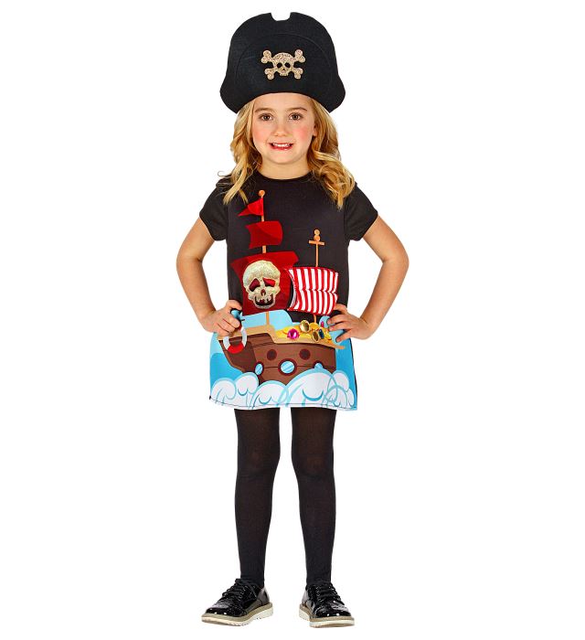 Piratenkapitän-Hut im klassischen Dreispitz-Design für Fasnacht und Karneval